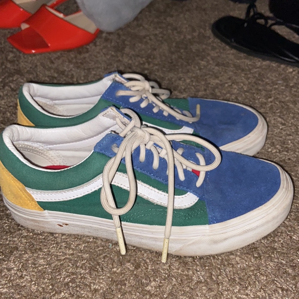 COLORBLOCK Vans Yacht Club Old Skool Blue/Green/Yellow/Red